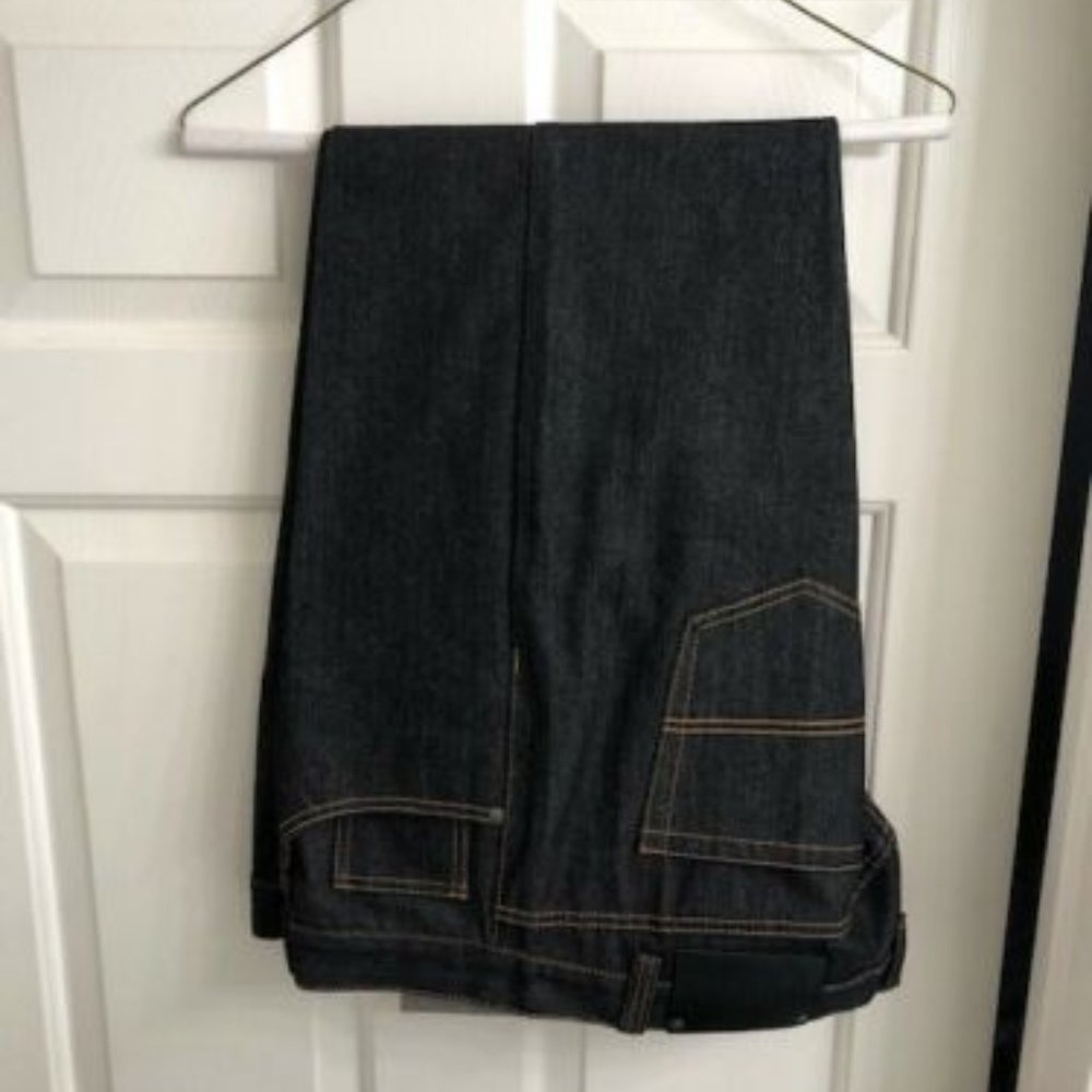 LINEA UOMO Black Relaxed Straight Fit Jeans